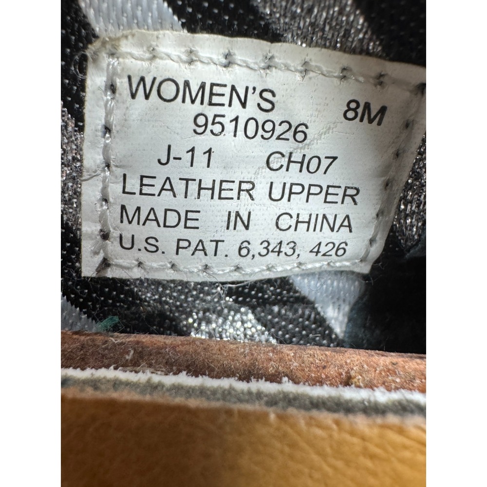 Sperry Top-Sider Women's Leather Ballet Flats Black Logo Buckle Size 8M - Picture 4 of 5